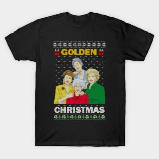 Golden Christmas Classic Ugly Sweater T-Shirt